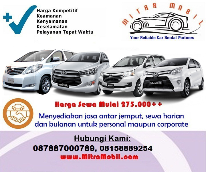 Harga rental mobil 12 jam